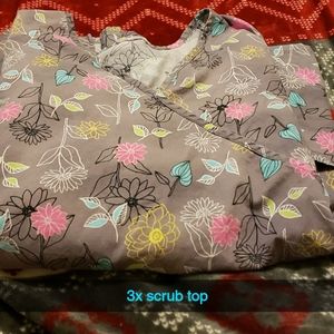 3x scrub top